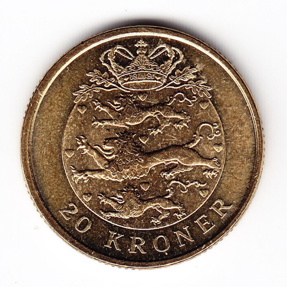 2007 Denmark 20 Kroner Coin (b82)